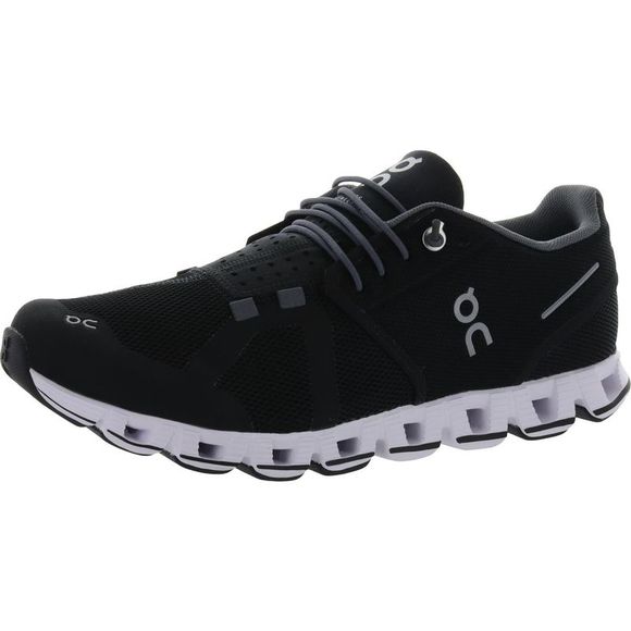 On Running Shoes - On Running Womens Cloud Black Lightweight Workout Running Shoes Sneakers NWOB